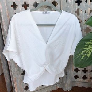 White Zara Top